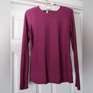 Beyond Yoga Magenta Long Sleeve Top